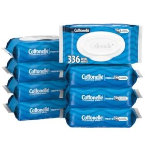 Alternative view of Cottonelle Fresh Feel Flushable Wet Wipes, Adult Wet Wipes, 8 Flip-Top Packs, 42 Wipes Per Pack (336 Total Wipes), Packaging May Vary