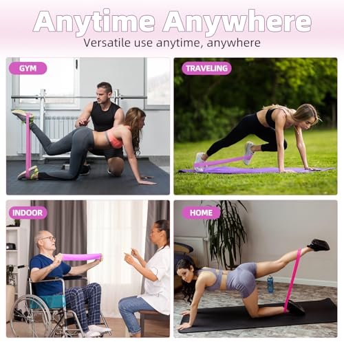 Resistance Loop Exercise Bands, Resistance Bands Exercise Bands for Home Fitness, Stretching, Strength Training, Physical Therapy,Elastic Workout B... - Image 5