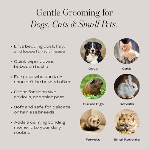 Muddi Mitt Microfiber Reusable Pet Wipes Grooming Towel Glove | Machine-Washable, Soft, Double-Sided Bath Mitt Replaces Wipes | Dirt Odor Removal |... - Image 7