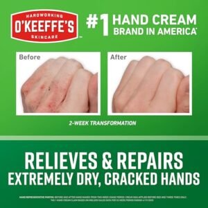 O'Keeffe's Working Hands Hand Cream for Extreme Dryness - 3 oz Travel Size Tube (1 Pack) - Repairing Skincare for Cracked, Dry Hands - High Quality Product Image