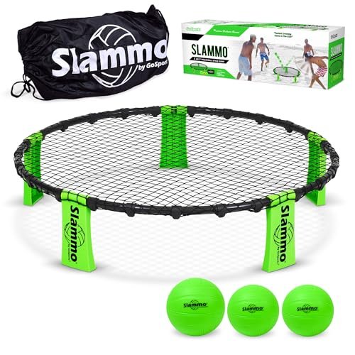 GoSports Slammo Game Set (Includes 3 Balls, Carrying Case and Rules) - Outdoor Lawn, Beach & Tailgating Roundnet Game - Image 2