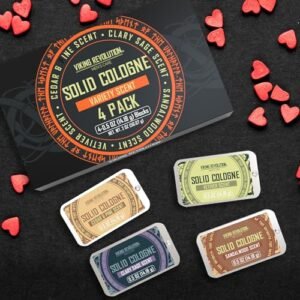 Alternative view of Viking Revolution 4 Pack Mens Solid Colognes 0.5 Oz - Men Solid Perfume with Cedar Wood, Clary Sage, Vetiver, Sandalwood Cologne for Mens - Travel Cologne Wax Gifts for Men