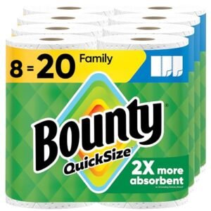 Alternative view of Bounty Quick Size Paper Towels, White, 8 Family Rolls