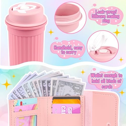 Play Purse for Little Girls, 32PCS Toddler Purse with Pretend Makeup for Kids, Princess Toys Includes Handbag, Phone, Wristwatch, Silk Scarf Kids Toy - Image 5