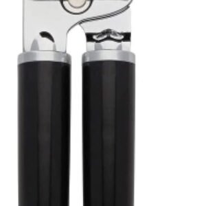 KitchenAid Classic Multifunction Can Opener and Bottle Opener Easy to Use, Razor Sharp Stainless Steel Cutting Wheel, Soft Ergonomic Handles, Black