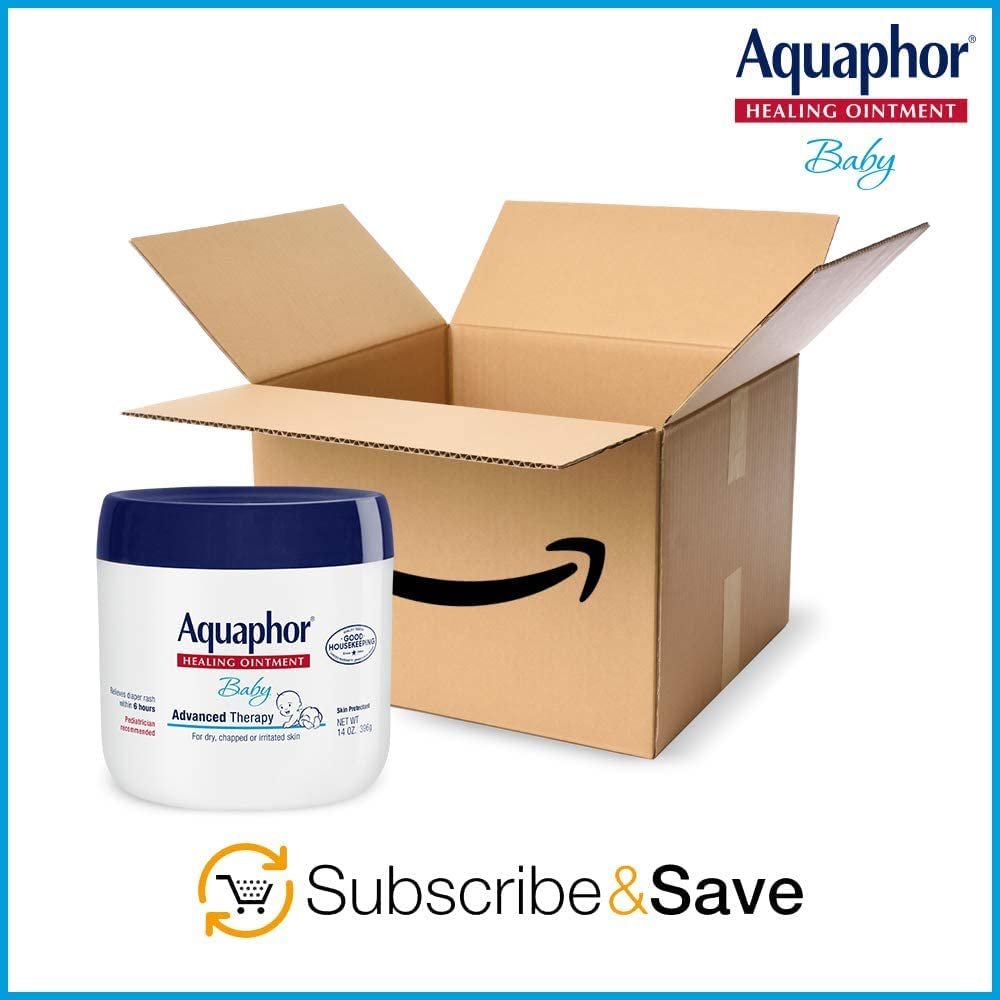 Aquaphor Baby Healing Ointment Advanced Therapy Skin Protectant for Chapped or Dry Skin, Drool Rash and Diaper Rash Ointment, 14 Oz Jar - Image 10