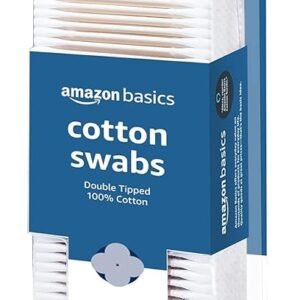 Amazon Basics Cotton Swabs for Personal Hygiene and Baby Care, 500 Count, 1 Pack