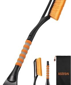 AstroAI 27" Snow Brush and Ice Scrapers for Car Windshield, Detachable Snow Scrapers with Ergonomic Foam Grip for Cars, Trucks, SUVs (Heavy Duty ABS, - High Quality Product Image