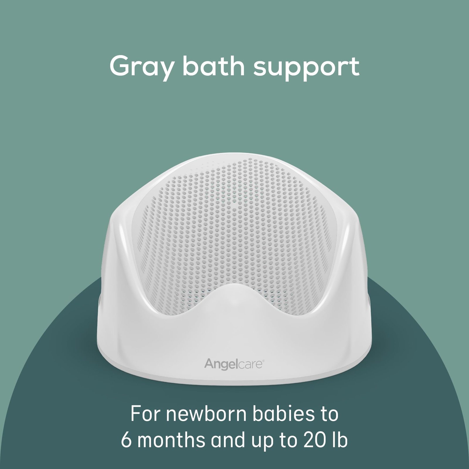 Angelcare Baby Bath Support (Gray) | Ideal for Babies Less Than 6 Months Old - Image 4