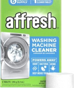 Affresh Washing Machine Cleaner, Helps Power Away Odor Causing Bacteria & Grime Deep Inside Pump, Valve & Hoses, 6 Time Release Tablets, 6 Month Suppl - High Quality Product Image