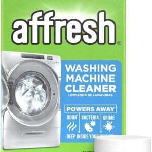 Affresh Washing Machine Cleaner, Helps Power Away Odor Causing Bacteria & Grime Deep Inside Pump, Valve & Hoses, 6 Time Release Tablets, 6 Month Suppl