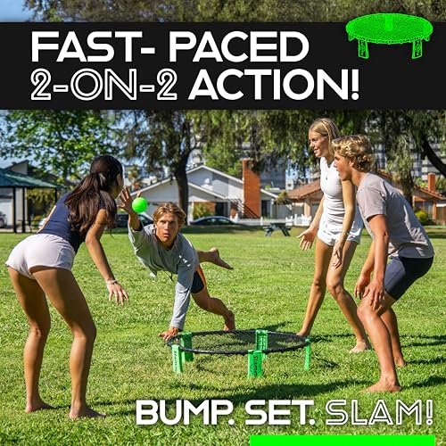 GoSports Slammo Game Set (Includes 3 Balls, Carrying Case and Rules) - Outdoor Lawn, Beach & Tailgating Roundnet Game - Image 5