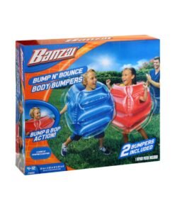 BANZAI: Bump N' Bounce Body Bumpers, A Game of Bumping & Bopping, 2 Bumpers Included in Red & Blue, Fun & Safe Cushion Inflatable Surface, For Ages 4 and up - High Quality Product Image