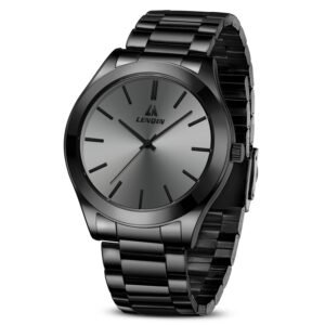 LN LENQIN Mens Watches Waterproof Stainless Steel Watch for Men Analog Quartz Fashion Business Designer Wristwatch