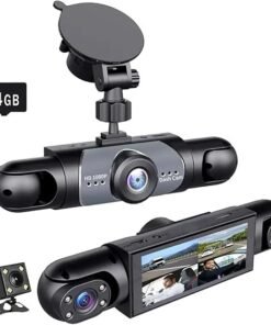Saker Full View Car Dashcam System - 4K Front & 1080P Rear/Side Car Camera with Parking Mode, G-Sensor, Night Vision, Includes SD Card (64, GB) - High Quality Product Image