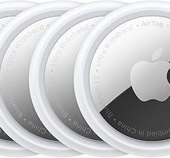 Apple AirTag (1st Generation) - 4 Pack. Keep Track of and find Your Keys, Wallet, Luggage, Backpack, and More. Simple one-tap Set up with iPhone or iP - High Quality Product Image
