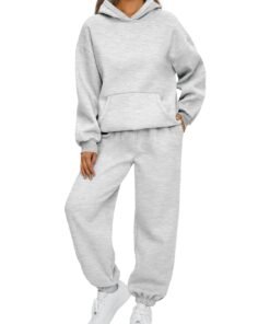 AUTOMET Womens 2 Piece Outfits Lounge Hoodie Sweatsuit Sets Plus Size Fall Fashion Clothes Airport Travel Pants Tracksuits - High Quality Product Image
