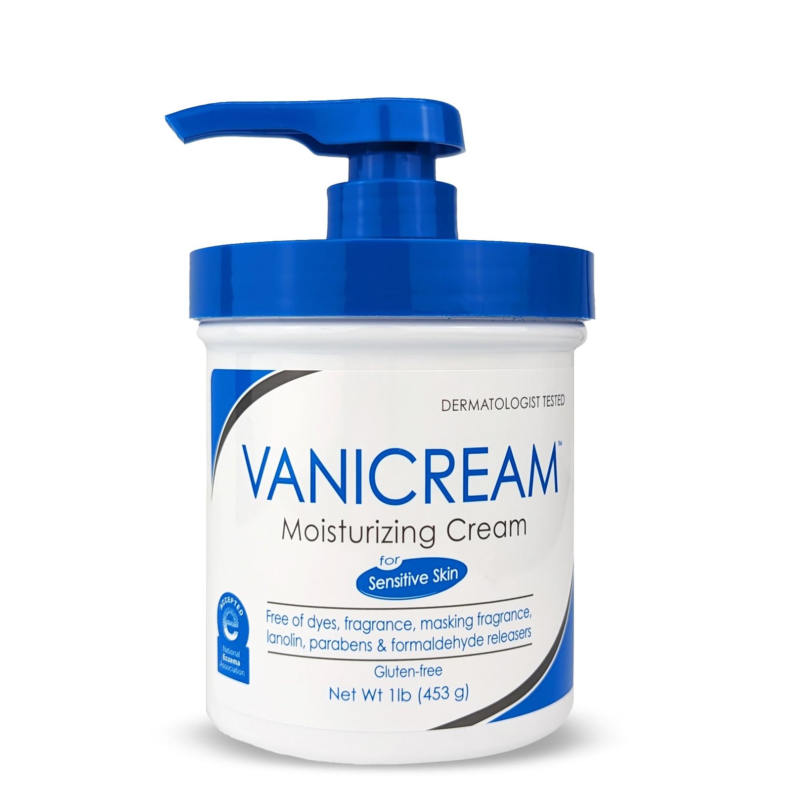 Vanicream Moisturizing Skin Cream with Pump Dispenser - 16 fl oz (1 lb) - Moisturizer Formulated Wit