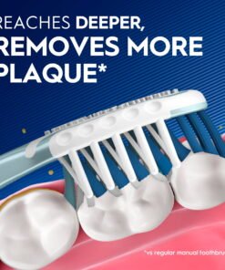 Oral-B Toothbrush Pro Clean Cross Action, Deep Plaque Removal, Soft, 4 Count - High Quality Product Image