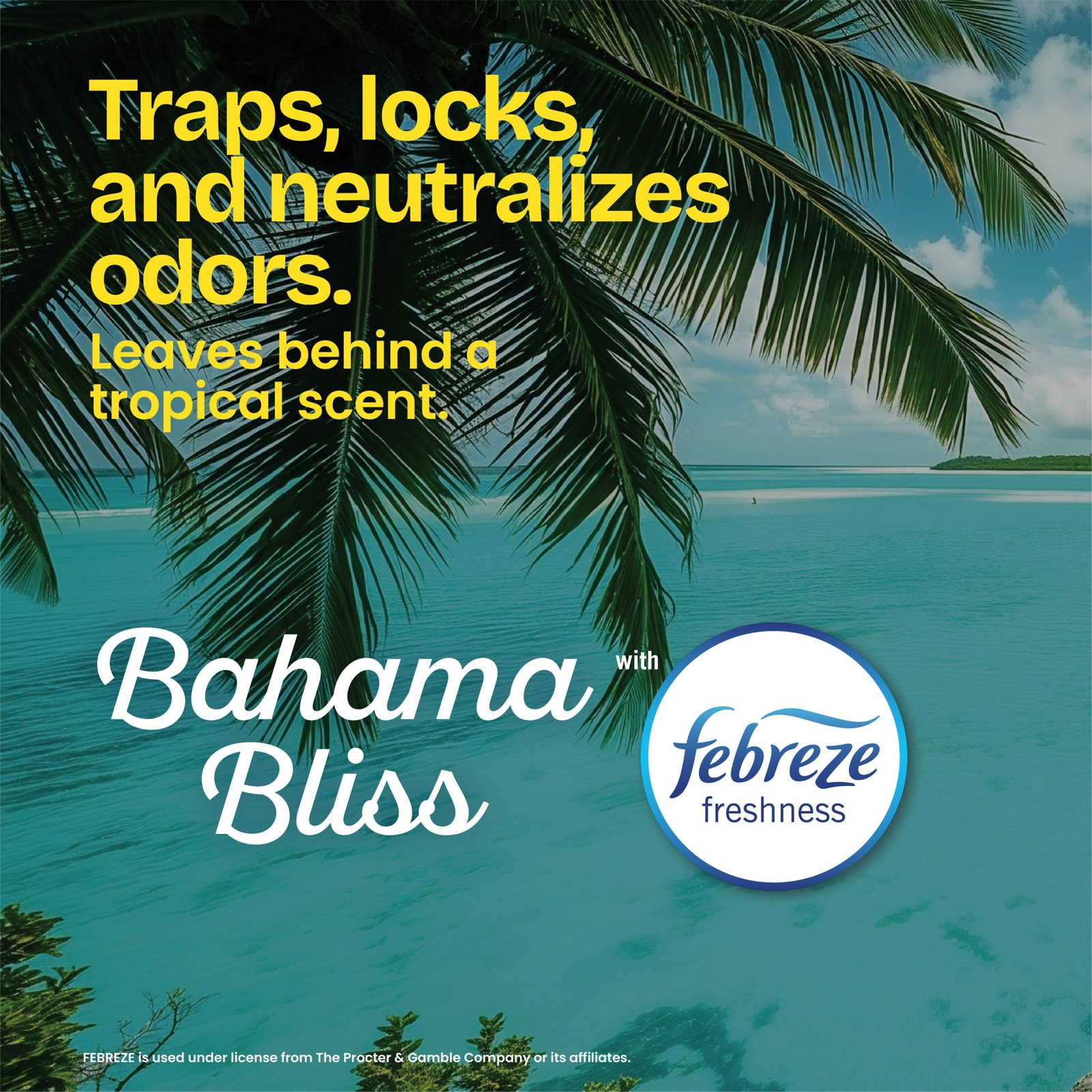 Glad ForceFlex MaxStrength Scented Tall Kitchen Trash Bags, 13 Gallon, Bahama Bliss with Febreze Freshness, 20 Bags - Image 3