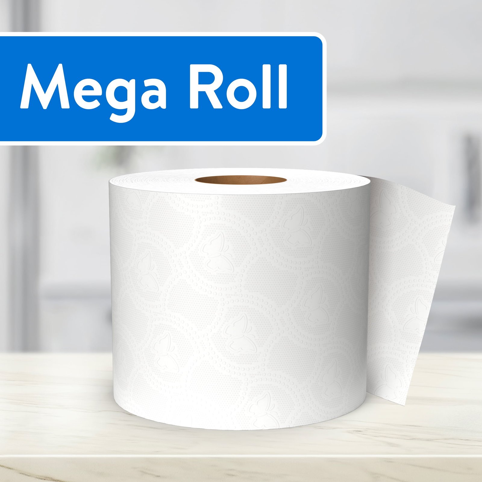 Great Value Soft & Strong Premium Toilet Paper, 12 Mega Rolls, 380 Sheets per Roll - Image 4