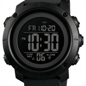 Digital Watch Sports Waterproof Military Back Light Small Watch for Men Black 1426