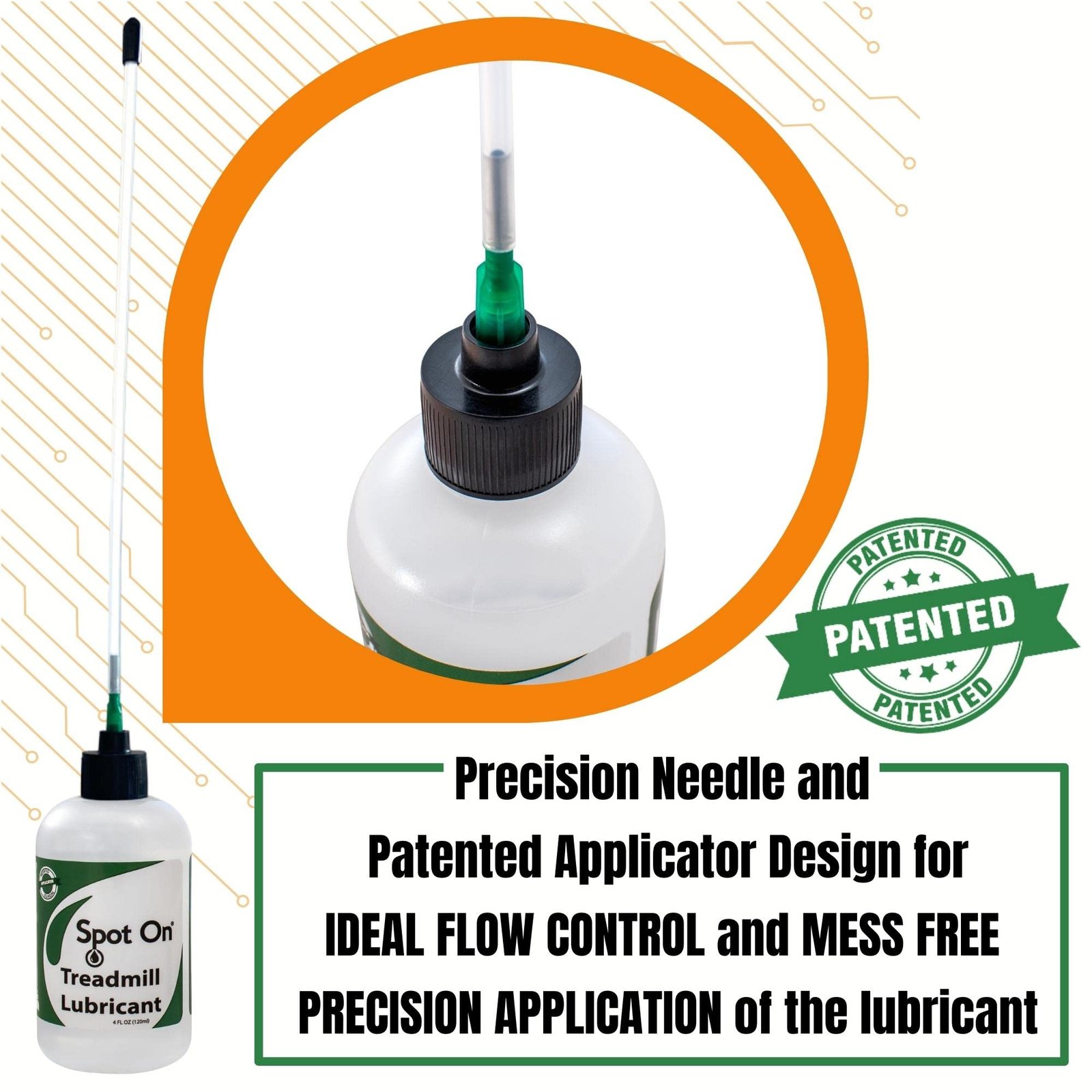 Treadmill Belt Lubricant - Made in The USA - Patented 8 inch Application Tube and Precision Twist Cap - 100% Pure Silicone - Spot On - Image 9