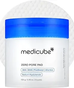 medicube Toner Pads Zero Pore Pad 2.0 | Dual-Textured Facial Pad for Exfoliation and Pore Care with 4.5% AHA Lactic Acid, 0.45% BHA Salicylic Acid | I - High Quality Product Image