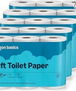 Amazon Basics FSC-Certified 2-Ply Septic-Safe Toilet Paper, Soft, 350 Sheets per Roll, 30 Rolls = 185 Regular Rolls - High Quality Product Image
