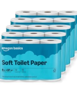 Amazon Basics FSC-Certified 2-Ply Septic-Safe Toilet Paper, Soft, 350 Sheets per Roll, 30 Rolls = 185 Regular Rolls - High Quality Product Image