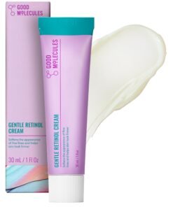 Minimize Fine Lines & Wrinkles with Good Molecules Gentle Retinol Cream - Bakuchiol & Retinol Night Treatment for Tighter Skin