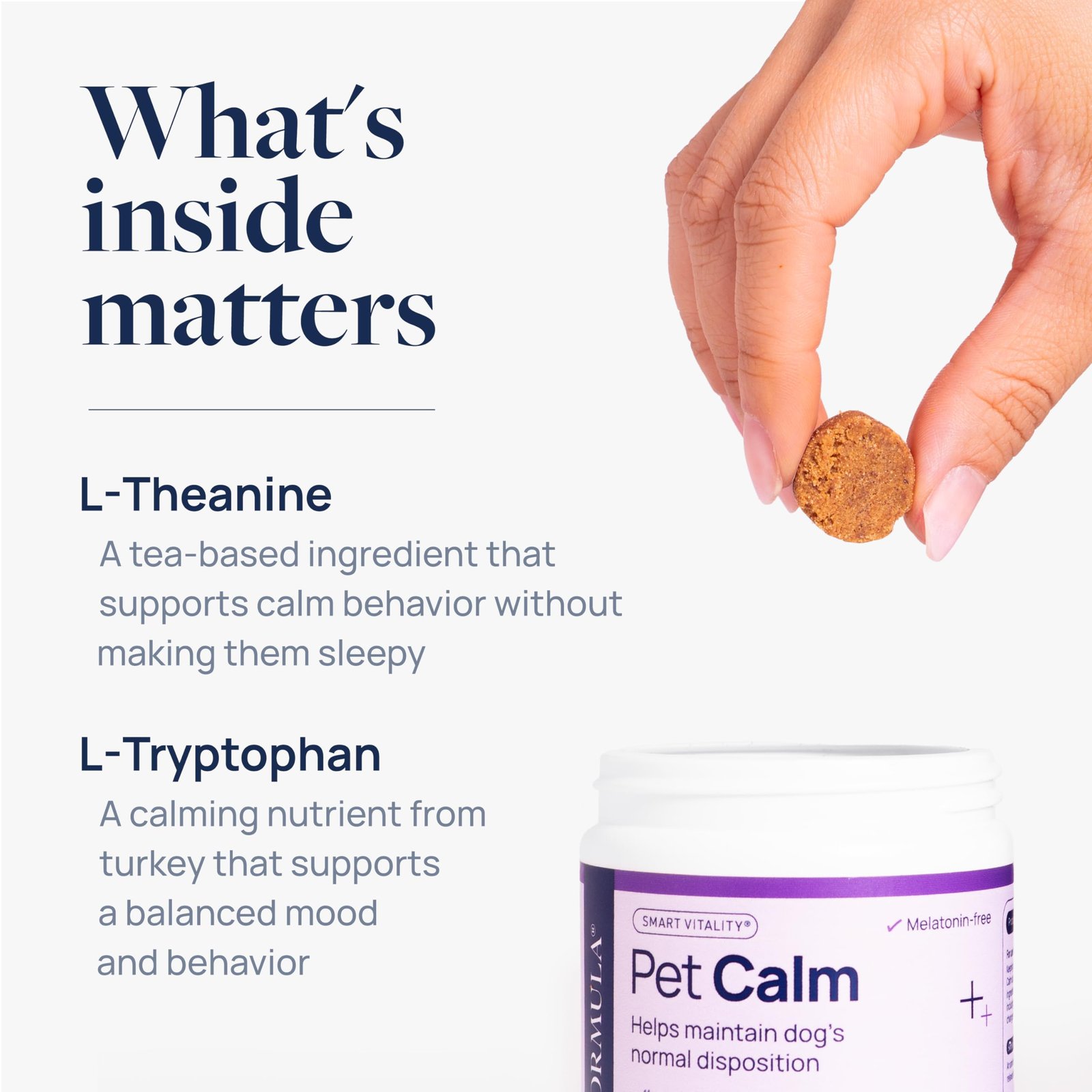 Veterinary Formula Pet Calm 60ct – Vet-Formulated Calming Chews for Dogs with L-Theanine, L-Tryptophan for Behavior Support, Relaxation Treats, Pup... - Image 10