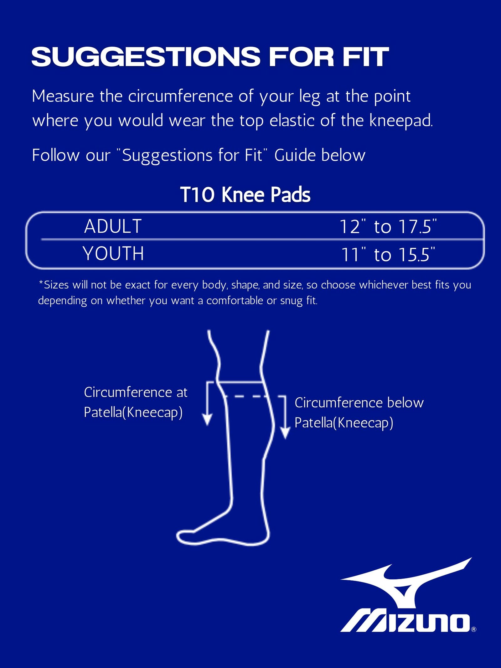 Mizuno Youth T10 Plus Volleyball Kneepad, One Size, Black - Image 10