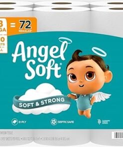 Angel Soft Toilet Paper, 18 Mega Rolls = 72 Regular Rolls, Soft and Strong Toilet Tissue - High Quality Product Image