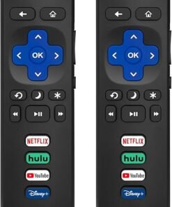 (Pack of 2) Replacement Remote Control Only for Roku TV, Compatible for TCL Roku/Hisense Roku/Onn Roku/Sharp Roku/Element Roku/Westinghouse Roku/Phili - High Quality Product Image