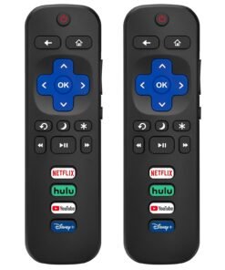 (Pack of 2) Replacement Remote Control Only for Roku TV, Compatible for TCL Roku/Hisense Roku/Onn Roku/Sharp Roku/Element Roku/Westinghouse Roku/Phili - High Quality Product Image