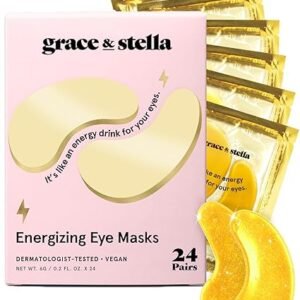 grace & stella Award Winning Under Eye Mask - Valentines Day Gifts for Mom, Gel Eye Patches for Dark Circles, Puffy Eyes, Undereye Bags - Vegan - Self