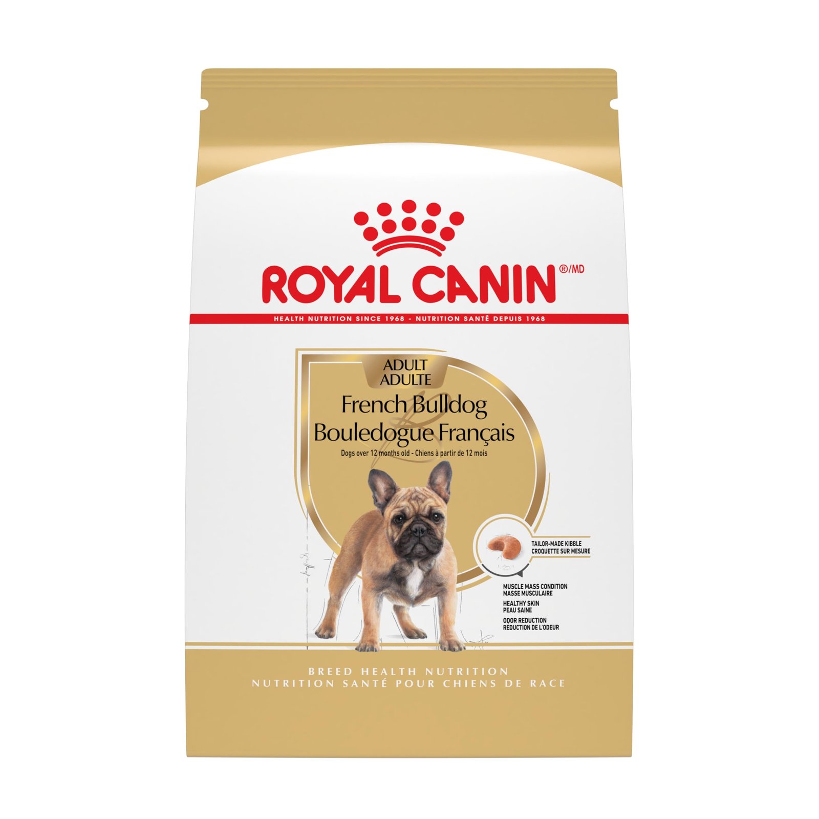 Royal Canin Breed Health Nutrition French Bulldog Adult Dry Dog Food, 17 lb Bag
