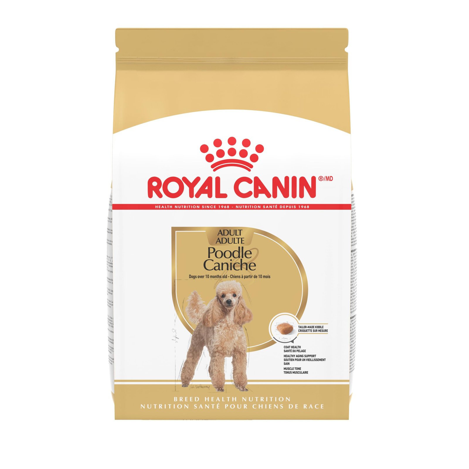 Royal Canin Breed Health Nutrition Poodle Adult Dry Dog Food, 10 lb Bag