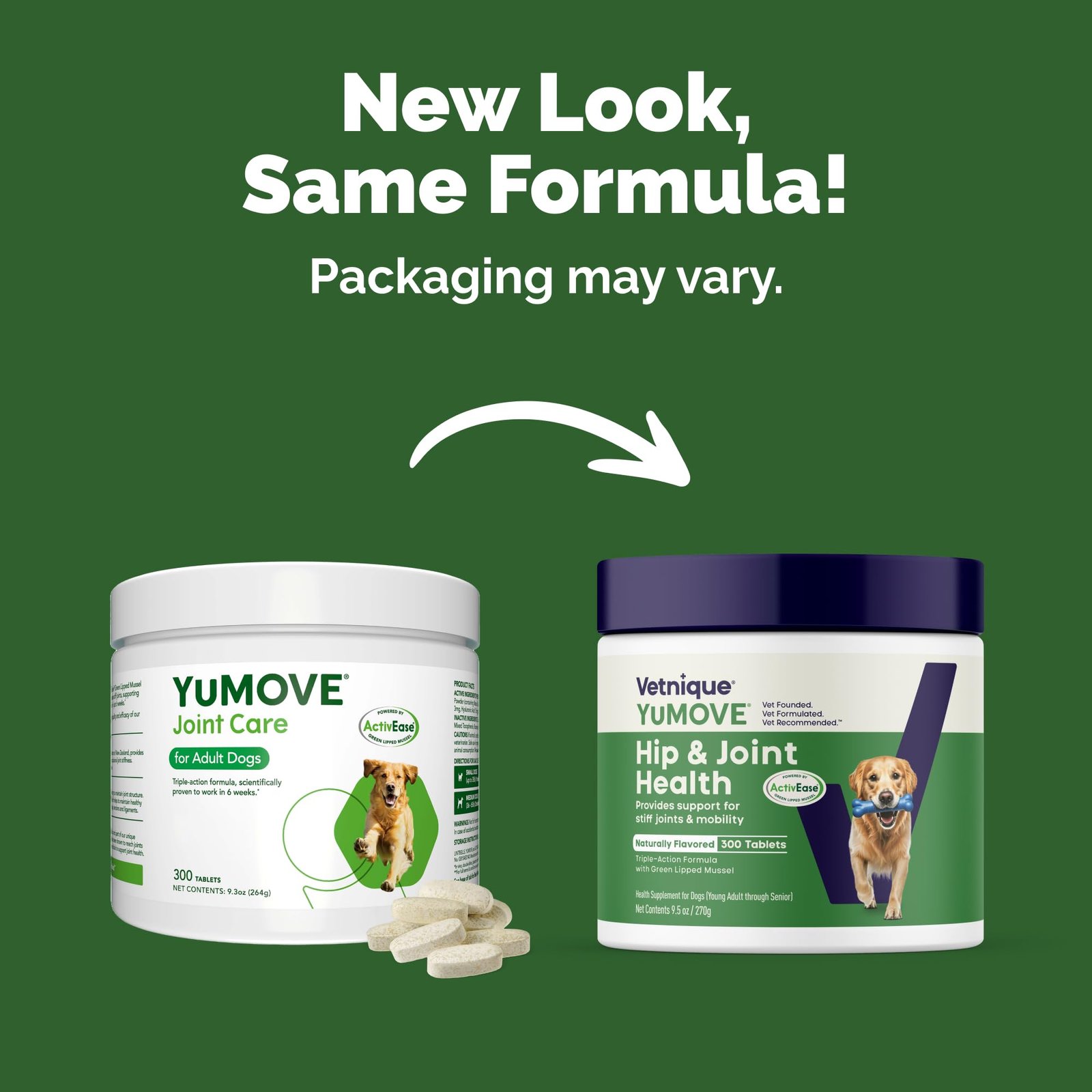 Yumove Hip & Joint Relief for Dogs - Glucosamine, Hyaluronic Acid, Green Lipped Mussel & Omega 3 Joint Supplement - Image 8