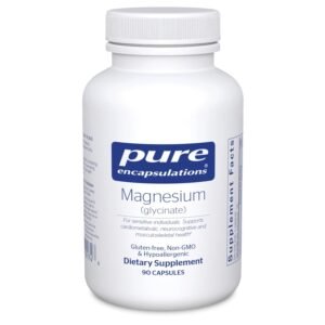 Pure Encapsulations Magnesium (Glycinate) - Supplement to Support Stress Relief, Sleep, Heart Health, Nerves, Muscles, and Metabolism* - with Magnesiu