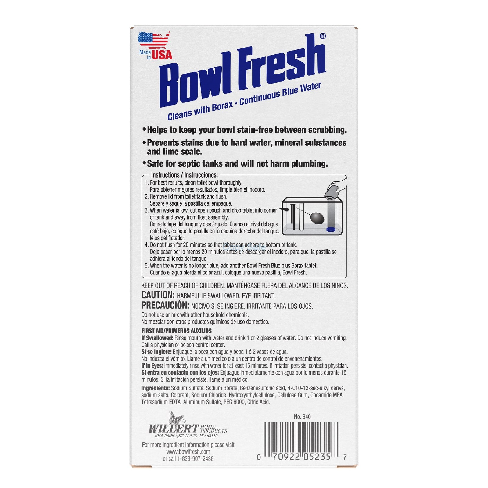 Bowl Fresh Automatic Toilet Bowl Cleaner and Freshener with Borax, 2 Pack - Image 3