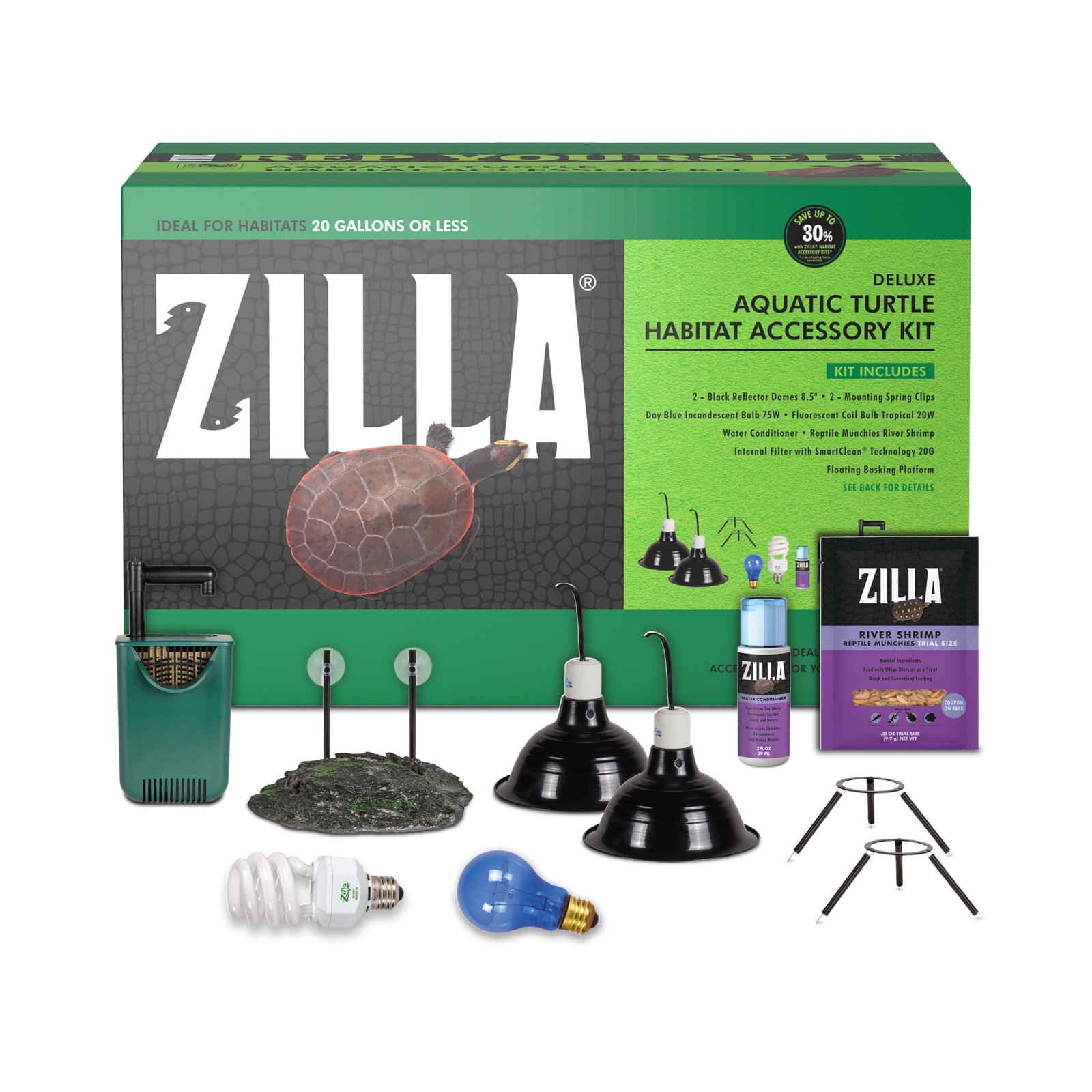 Zilla Aquatic Turtle Accessory Kit - Image 2