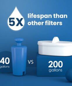 Waterdrop 10-Cup Water Filtration Pitcher, Long-lasting 200 Gallons, BPA Free - High Quality Product Image