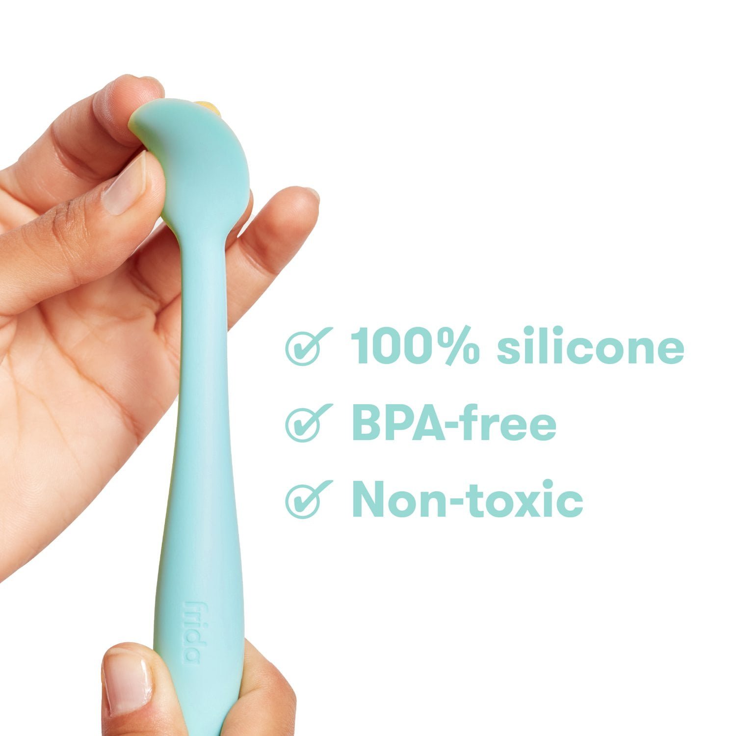 Frida Baby Silicone Diaper Rash Cream Booty Brush, Blue - Image 6