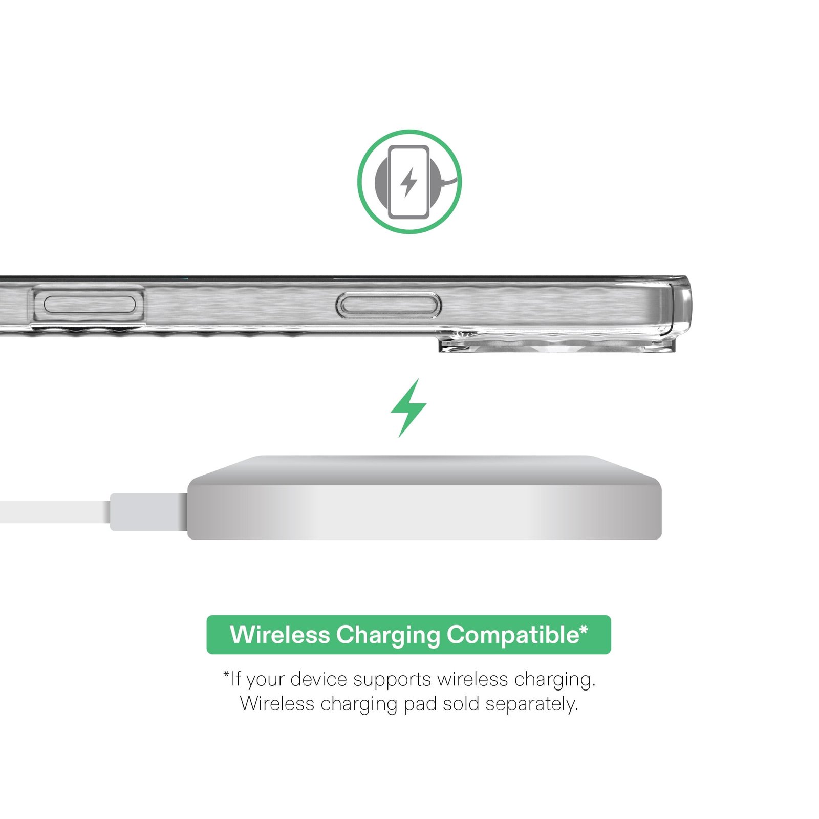 onn Protective Gel Phone Case for iPhone 16 Pro Max - Clear - Image 7