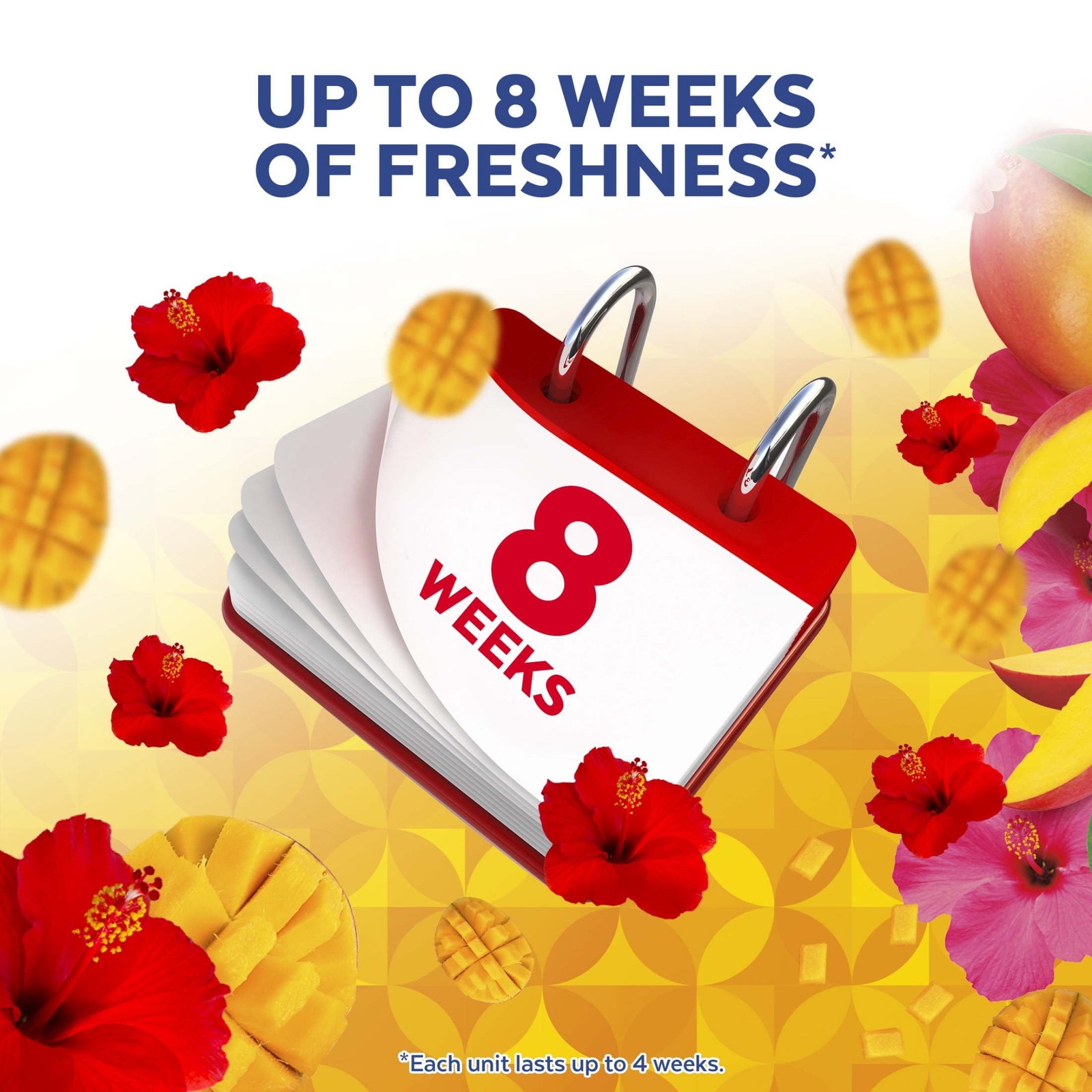 Lysol® Automatic Toilet Bowl Cleaner, Brand New Day, Mango & Hibiscus, 2 count - Image 6