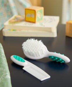 Safety 1st Soft Grip Brush & Comb, Artic Blue - High Quality Product Image