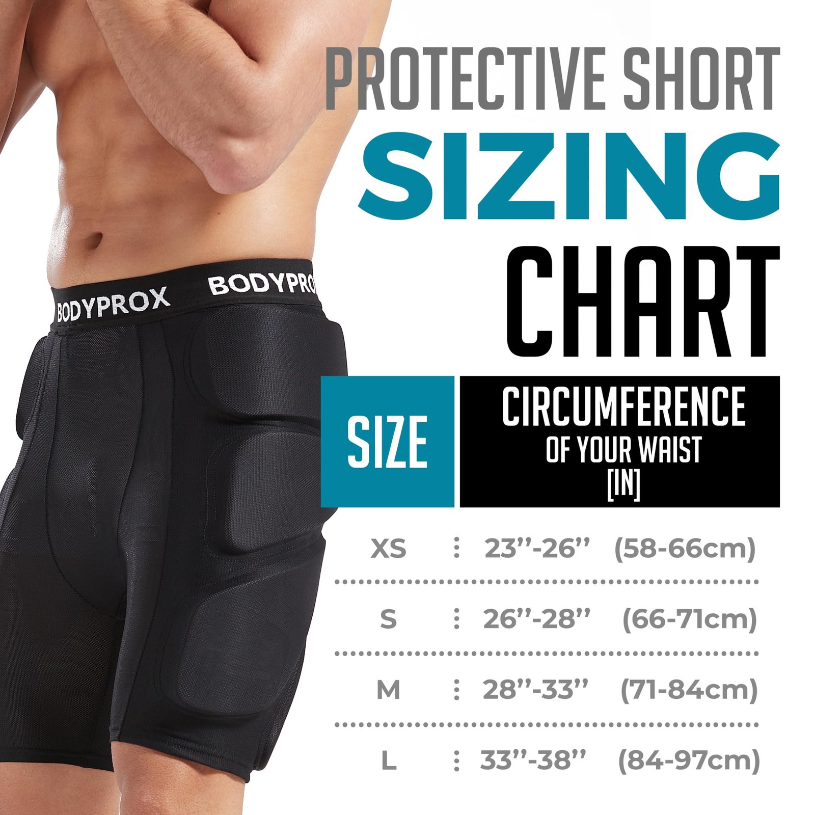 Bodyprox Protective Padded Shorts for Snowboard,Skate and Ski,3D Protection for Hip,Butt and Tailbone - Image 9