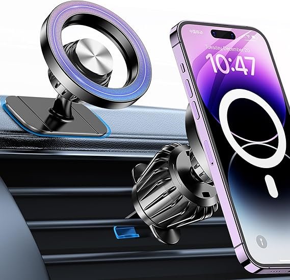 Kaistyle for Magsafe Car Mount【20 Strong Magnets】Magnetic Phone Holder for Car Phone Holder Mount Dash Mounted Holders Cell Phone Holders for Your Car